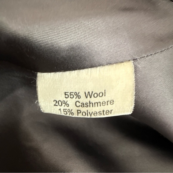 Kuppenheimer Men's Gray Cashmere Wool Blend Overcoat Trench Coat Size 47 - Picture 7 of 16